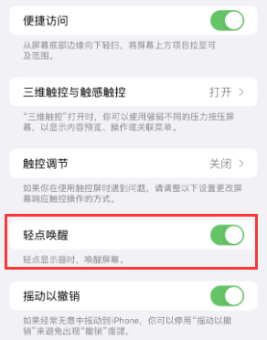 邓州苹果授权维修站分享iPhone轻点无法唤醒怎么办 