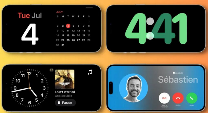 邓州苹果手机维修分享iOS17横屏充电待机显示有什么好处 