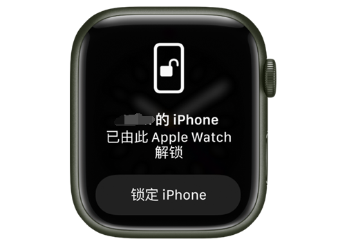 邓州苹果手机维修分享用 AppleWatch 解锁配备面容 ID 的 iPhone方法 