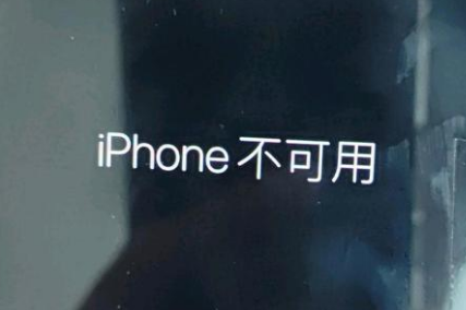 邓州苹果服务网点分享锁屏界面显示“iPhone 不可用”如何解决 